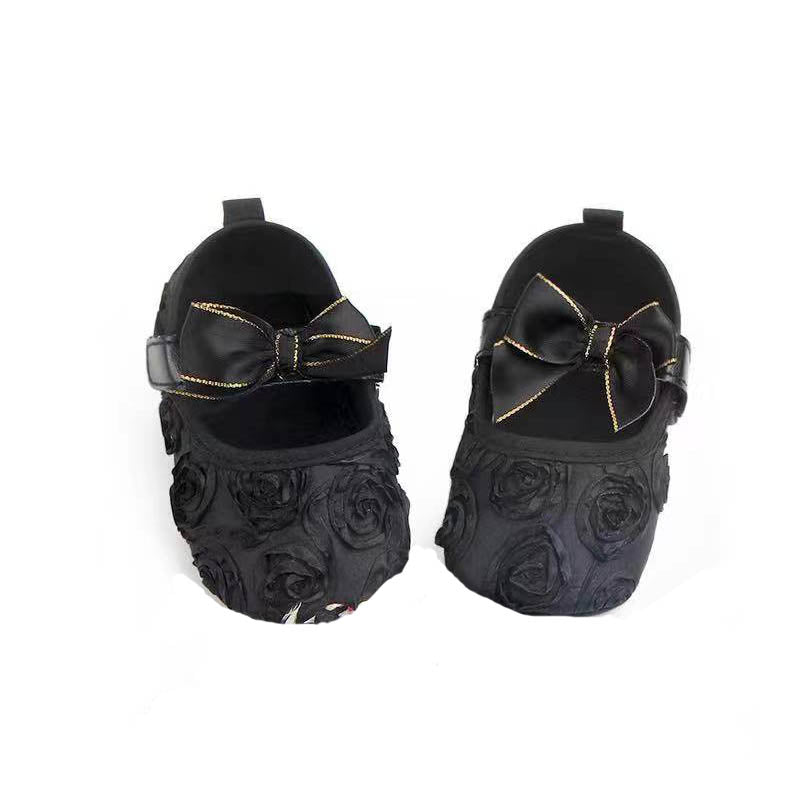 BLACK BOW FLOWER BELLIES