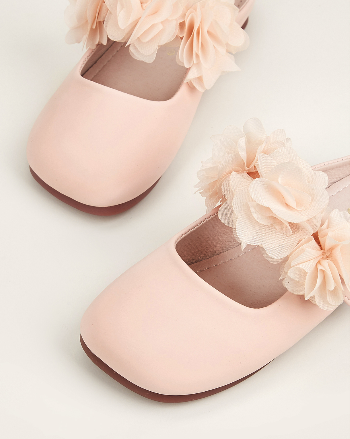 Peach Pink Floral Mules