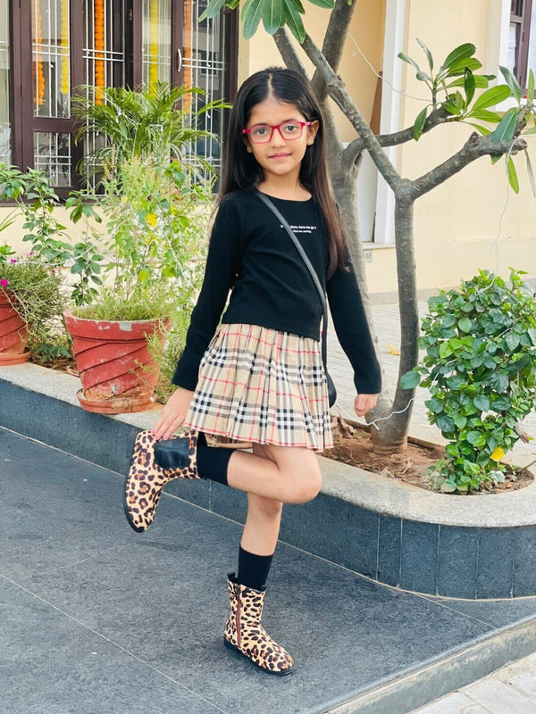 Animal Printed Side Zip Boots