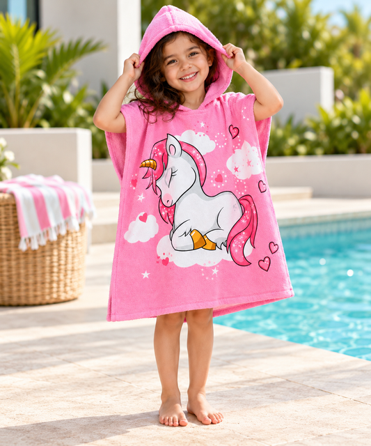 UNICORN HOODED BEACH TOWEL