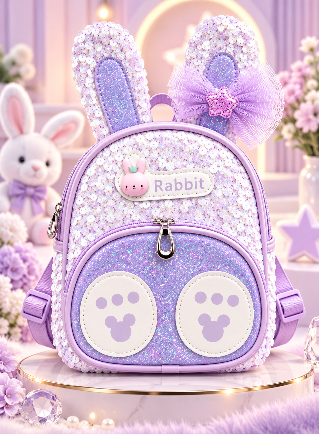 Sparkle Bunny Mini Backpack