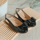 Black Bow Slingbacks