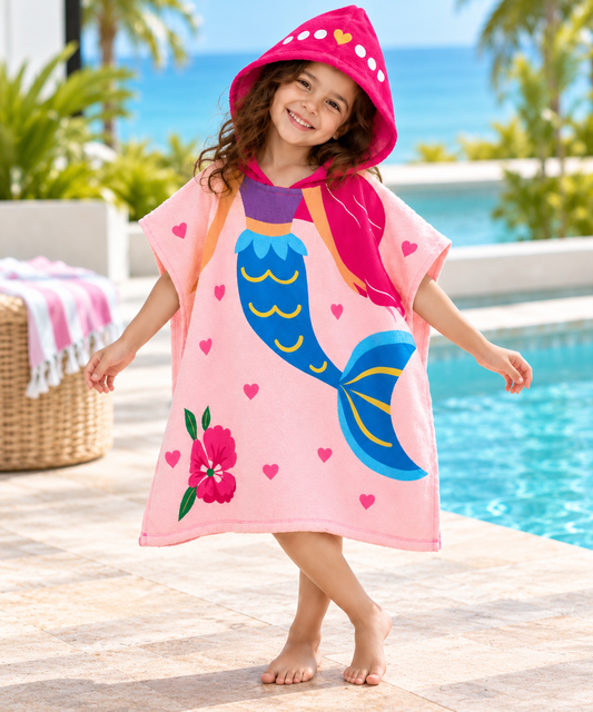 MERMAID HOODED BEACH TOWEL