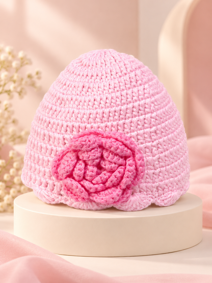 Little Rose Crochet Baby Cap