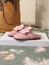 FANCY BOW PINK MULES