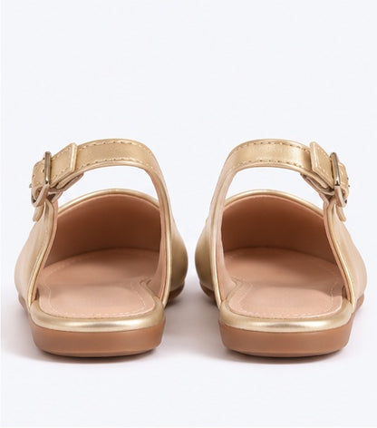 Golden wings slingbacks