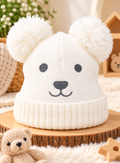 Snowy Bear Baby Beanie