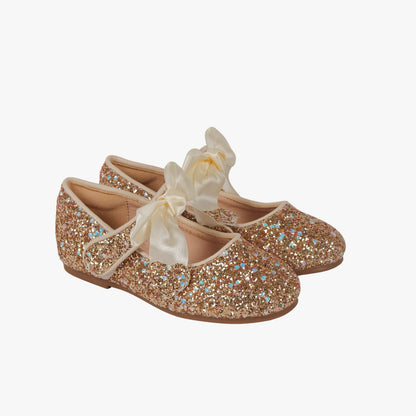 Golden Glitter Bow Bellies