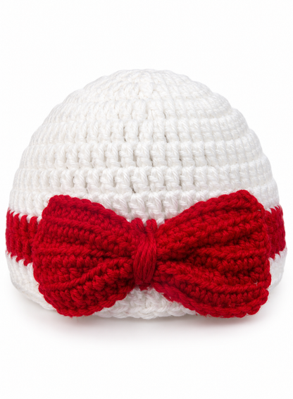 Cherry Blossom Knitted Baby Cap