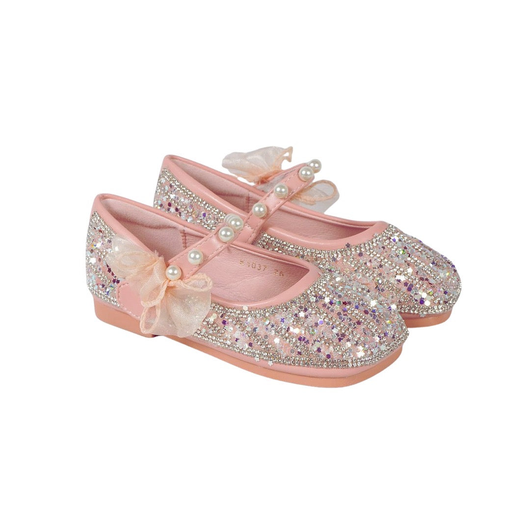 Pink Glitter Side Bow Bellies