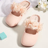 Peach Pink Floral Mules