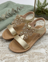 GOLDEN FLUTTER SANDALS