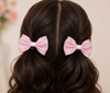 PINK BOW CLIPS
