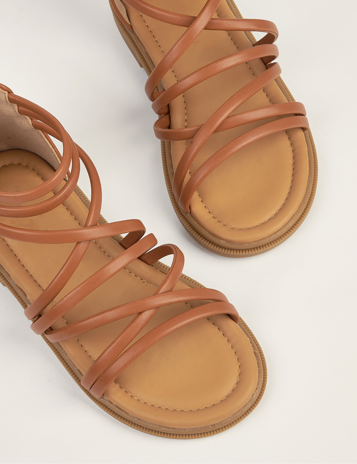 Gladiator brown sandals