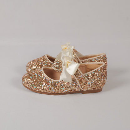 Golden Glitter Bow Bellies