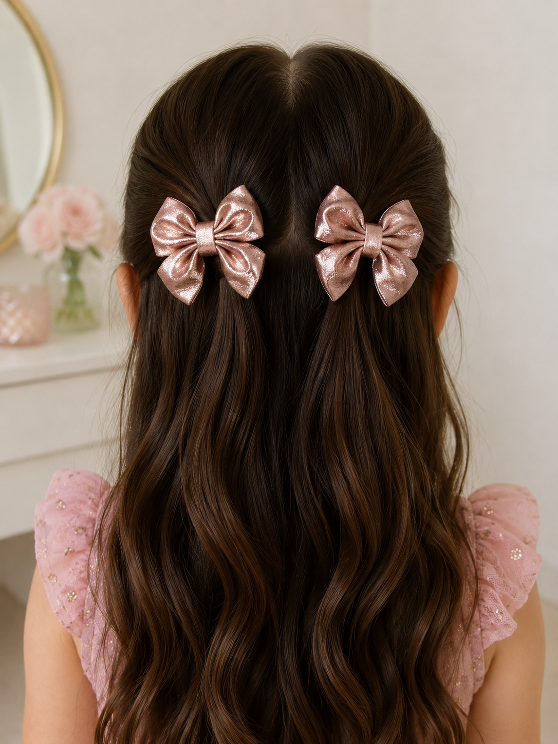 ROSEGOLD BOW CLIPS