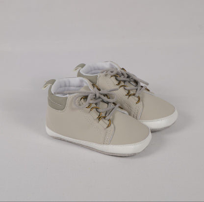 LIGHT GREY LACE UP SHOE