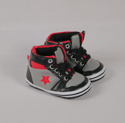 RED & GREY LACE UP  SHOE