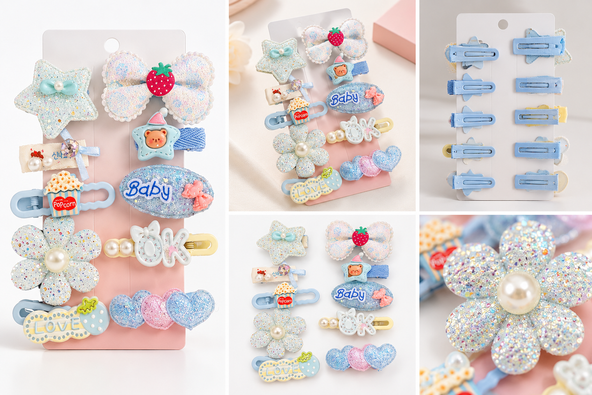 Blue pin set