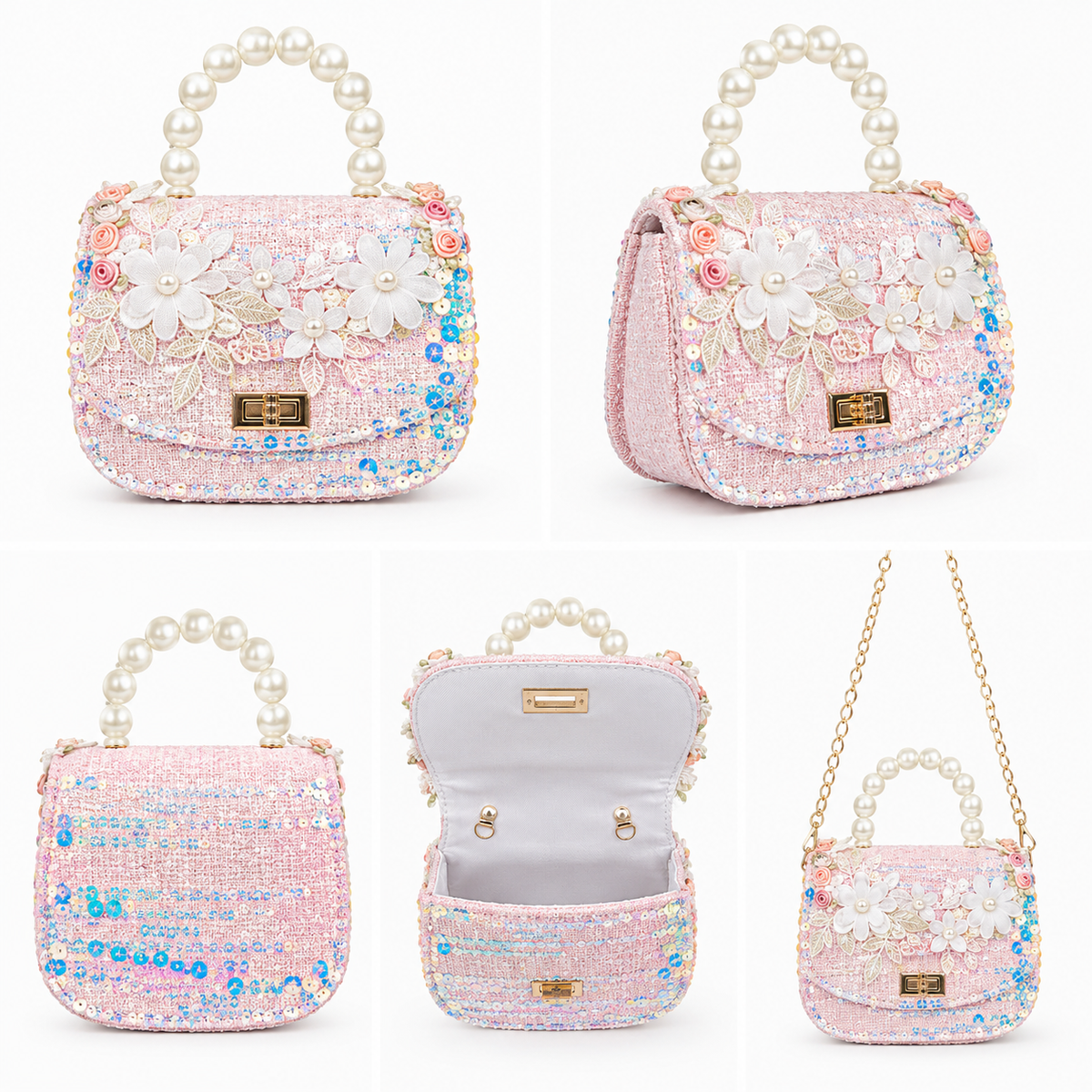 Rosie Pearl Floral Mini Bag