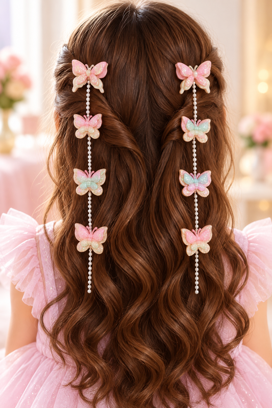 Enchanted Butterfly Hair Chain Set