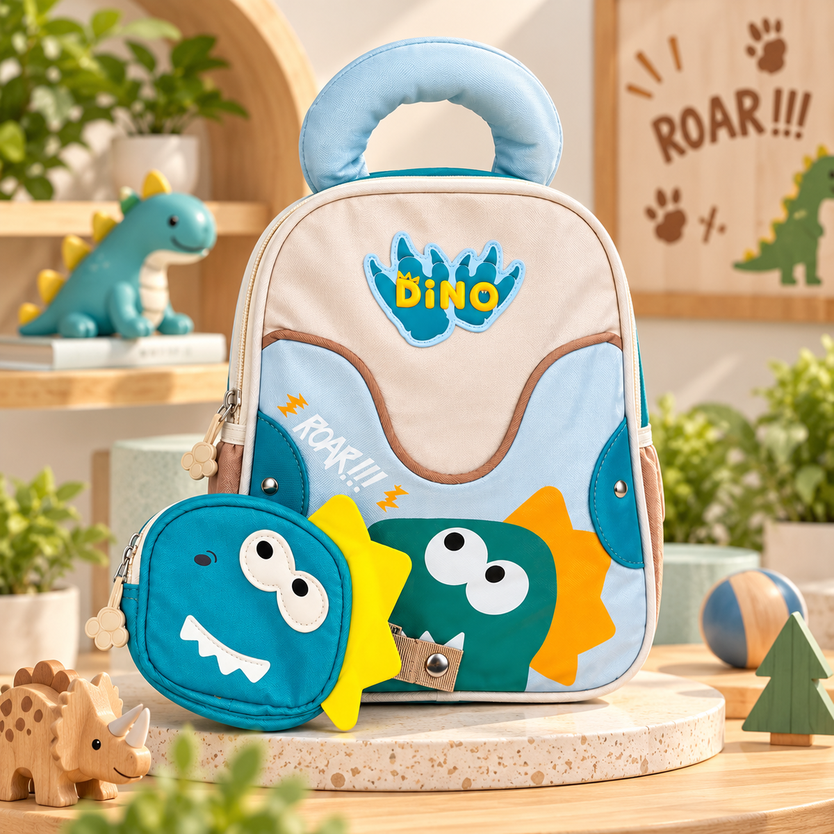 Dino Kids Backpack Set