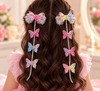 Enchanted White Butterfly Hair Chain Set
