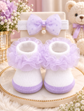 Lilac Charm Baby Booties