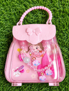 Pink Purse Necklace and Hair Clip set