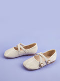 OFF-WHITE DOUBLE STRAP PEARL BELLIES