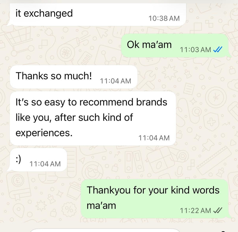 Customer review screenshot