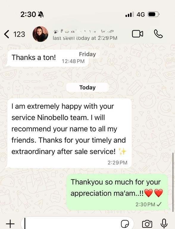 Customer review screenshot